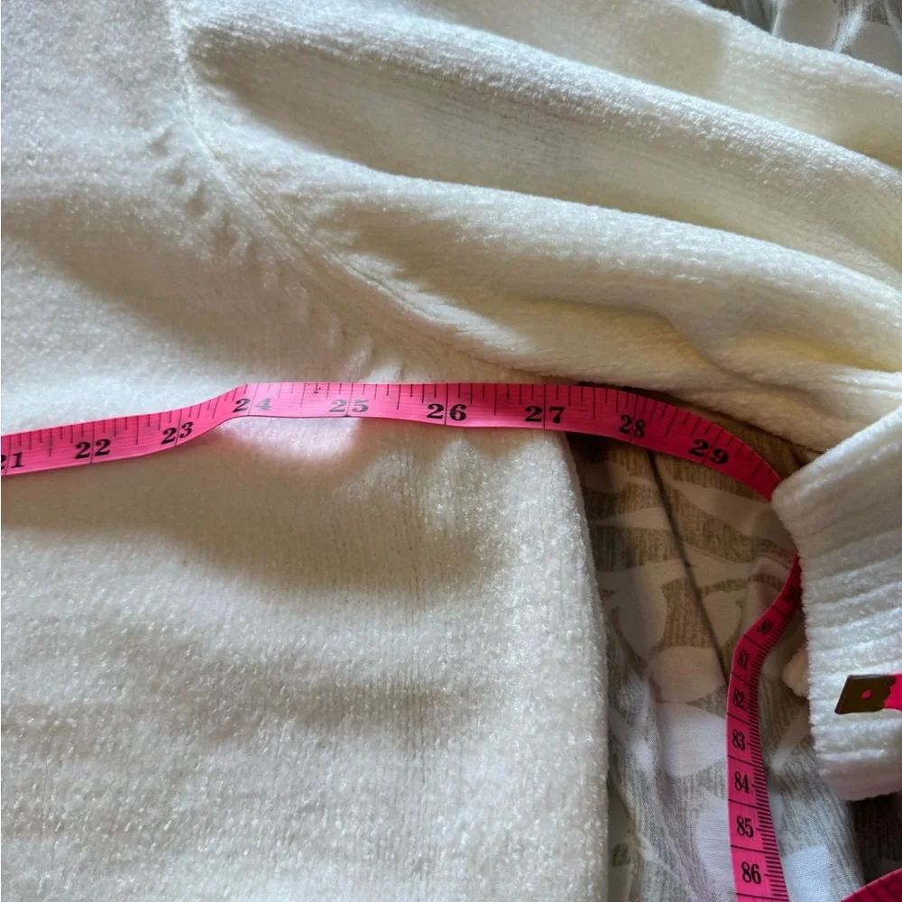 Telluride Floral Embroidered White Chenille Sweater 3x - Picture 9 of 9